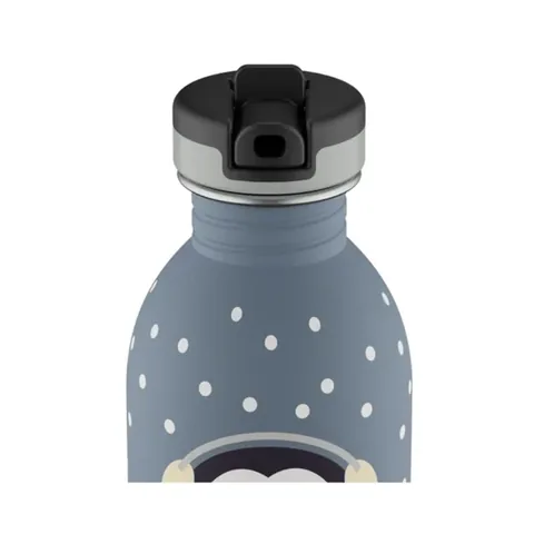 24BOTTLES Kids Bottle Happy Penguin Stainless Steel Children's Water Bottle 250ml