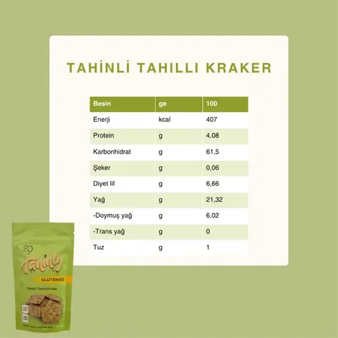 TAHİNLY Tahini Cereal Cracker 50g