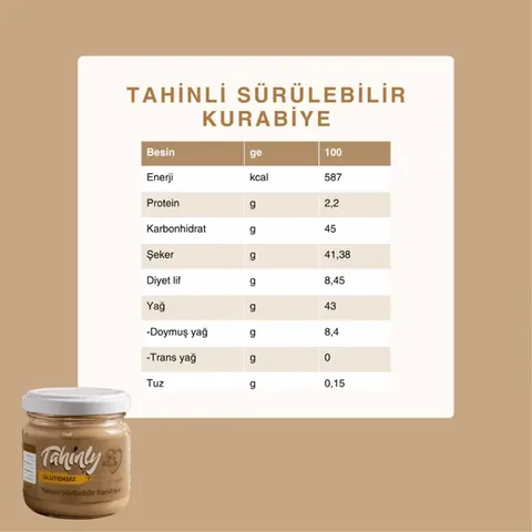 TAHİNLY Gluten-Free Tahini Spreadable Cookie 170g