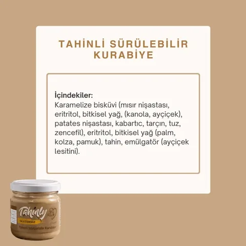TAHİNLY Gluten-Free Tahini Spreadable Cookie 170g