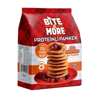 Bite&More بان كيك البروتين للفطور 8 قطع 168g