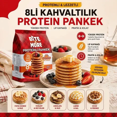 Bite&More Breakfast Protein Pancake 8 Pcs 168g