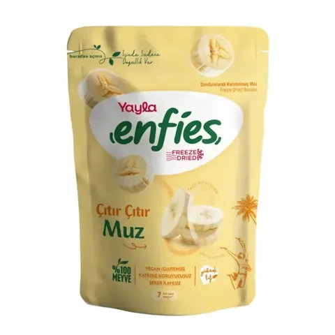 Yayla موز مجفف بالتجميد Enfies 20g