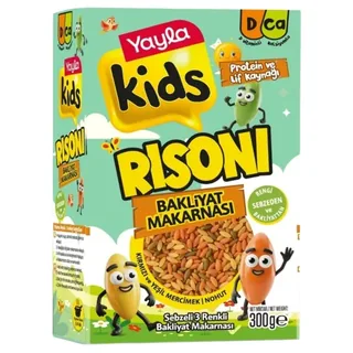 YAYLA Kids Vegetable 3-Color Risoni Legume Pasta 300g