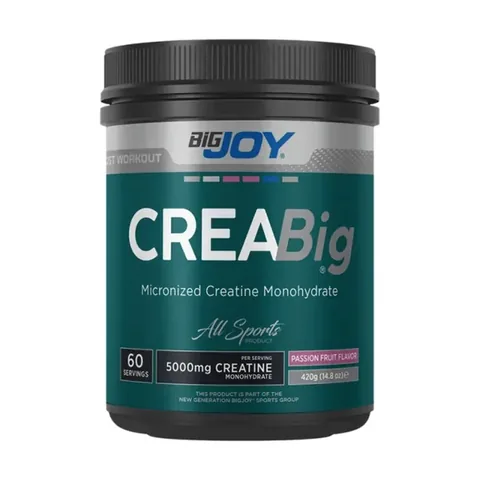 BigJoy | بيغ جوي مسحوق الكرياتين Creabig بنكهة فاكهة الباشن 420g