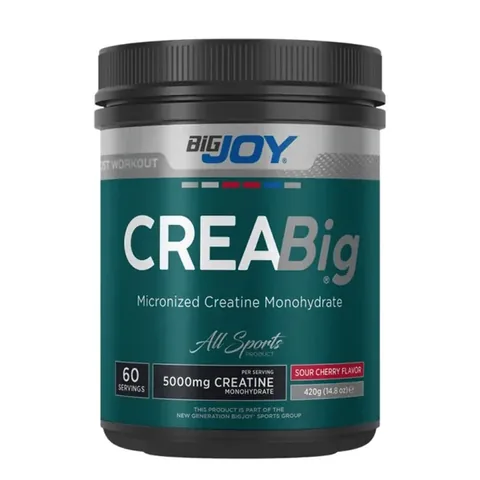 BigJoy | بيغ جوي مسحوق الكرياتين بنكهة الكرز الحامض 420 جرام
