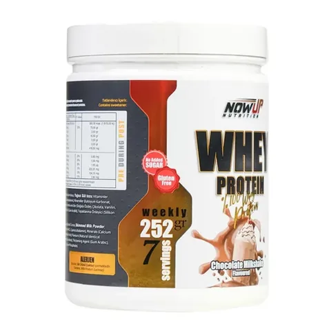 NOWUP NUTRITION 100% Whey Protein Chocolate Milkshake 252g