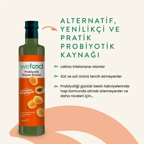 WEFOOD Probiotic Apricot Vinegar 250ml