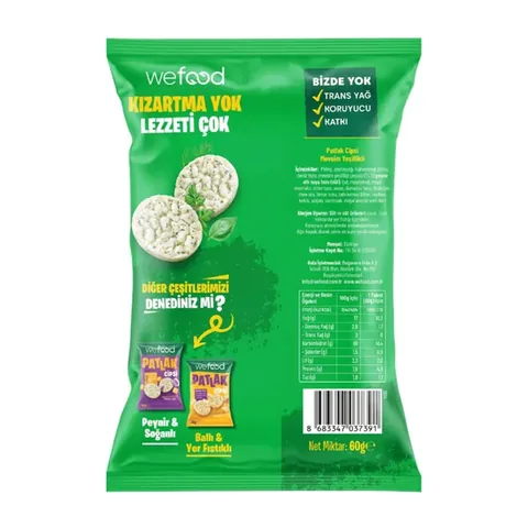 WEFOOD Seasonal Greens Popped Chips 60g