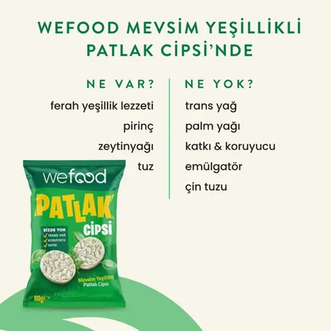WEFOOD Seasonal Greens Popped Chips 60g