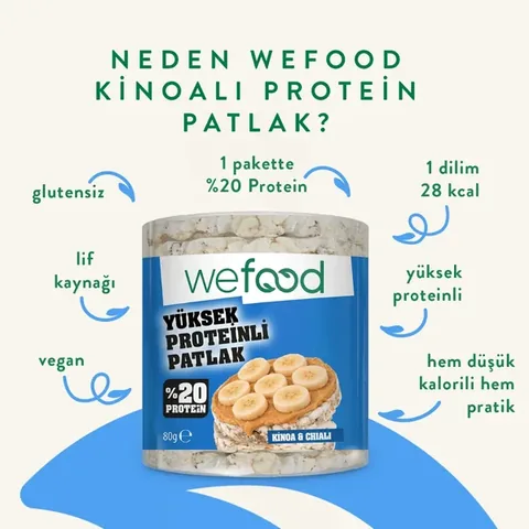 WEFOOD Quinoa Protein Puffs 80g