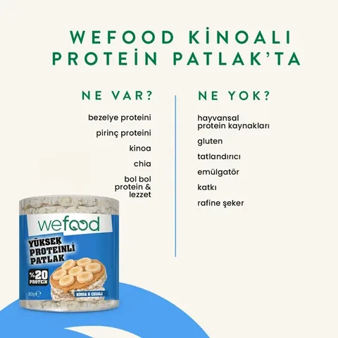 WEFOOD Quinoa Protein Puffs 80g
