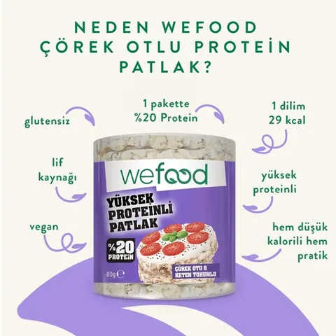 WEFOOD Black Seed Protein Puffs 80g