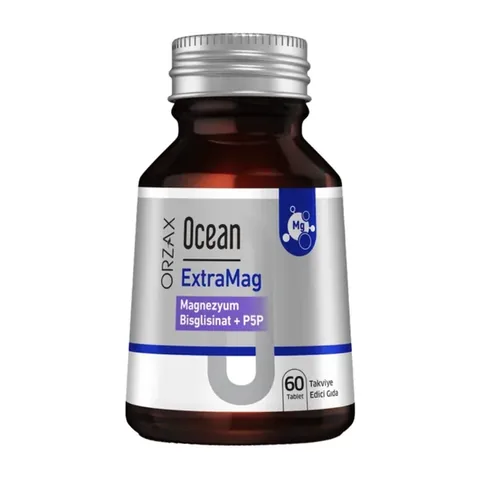 Orzax | أورزاكس Ocean Extramag Magnezyum Bisglisinat + P5P 60 قرص