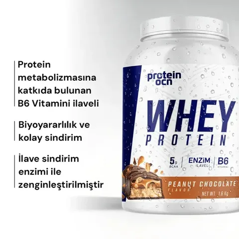 PROTEİNOCEAN Whey Protein Peanut Chocolate 1600g