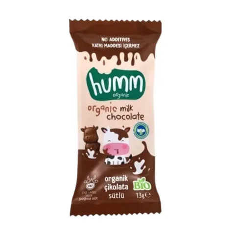 Humm شوكولاتة حليب عضوية 13g