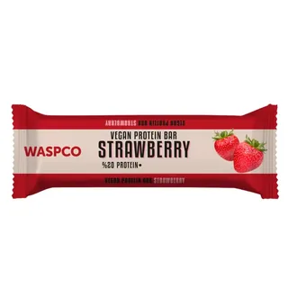 Waspco قضيب بروتين نباتي بالفراولة 40 جرام