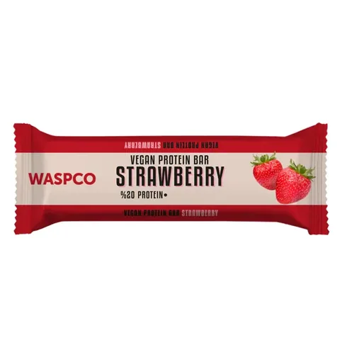 WASPCO Strawberry Vegan Protein Bar 40g