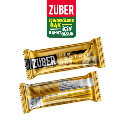 ZÜBER Banana Hi Protein Bar 45g