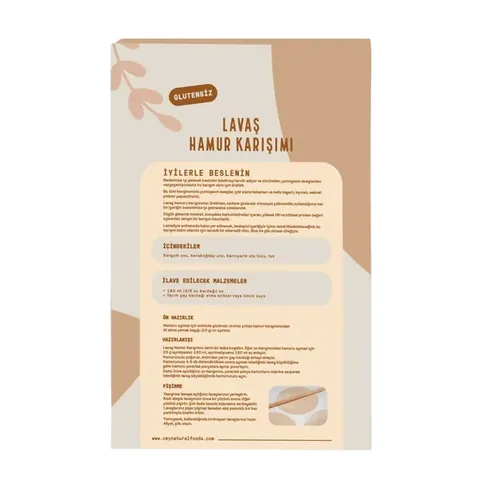 CEY NATURAL Gluten-Free Lavash Dough Mix 220g