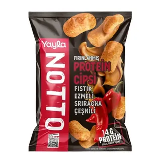YAYLA Notto Peanut Butter and Sriracha Flavored Protein Chips 50g