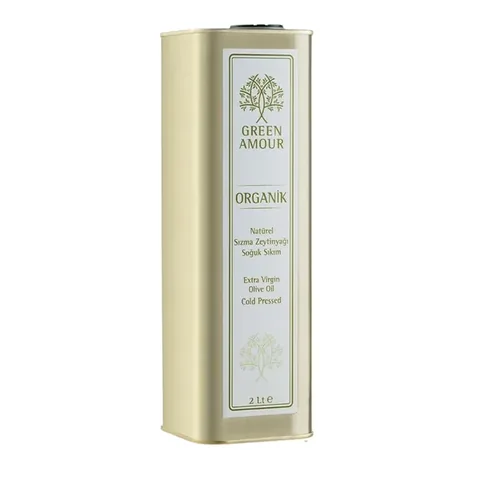 GREEN AMOUR Organic Cold Pressed 0,26 Acid Olive Oil 2 Litre