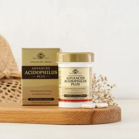 SOLGAR Advanced Acidophilus Plus 60 Capsules
