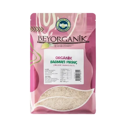 BEYORGANİK Organic Basmati Rice 1000g