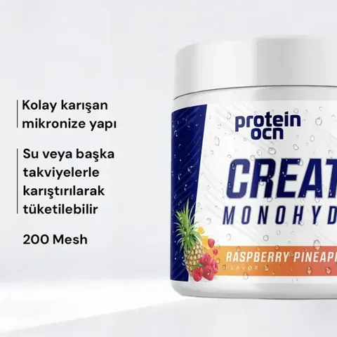 PROTEİNOCEAN Creatine Monohydrate Raspberry Pineapple 120g