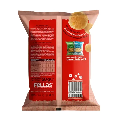 FELLAS Nohut Cipsi Paprika 50g