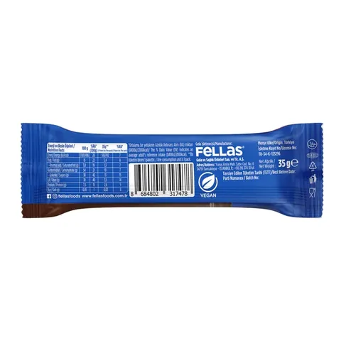 FELLAS Choco Chocolate Coated Fruit Bar Hazelnut 35g