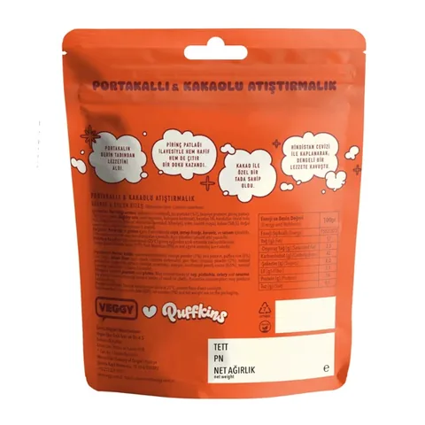 VEGGY Puffkins Orange Cocoa Snack 75g