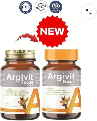 Set: Argivit Focus For Teens 30 tablets 3 Packs