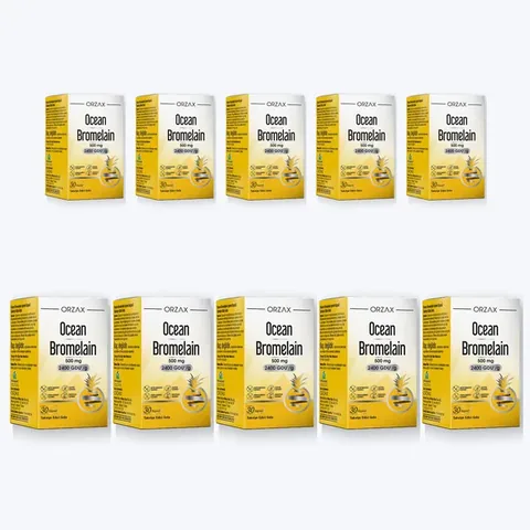 Super Set - Orzax Ocean Bromelain 30 capsules - 10 Packs