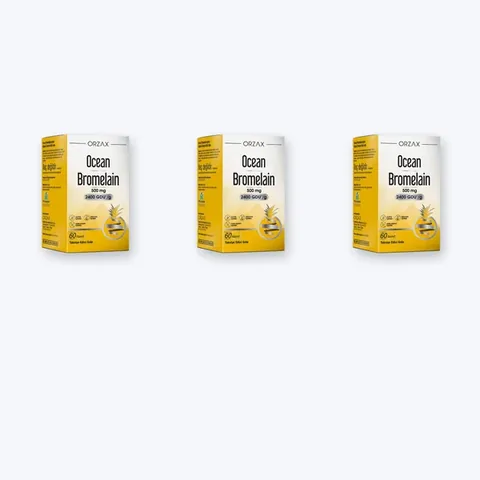 Set - Orzax Ocean Bromelain 60 Capsules - 3 Packs