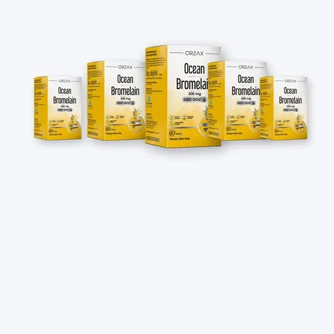 Orzax Ocean Bromelain - دعم الهضم والمفاصل (5 عبوات)