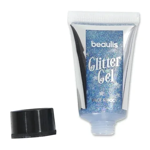 Beaulis 938 Silberstern Glitzer Gel für Gesicht und Körper