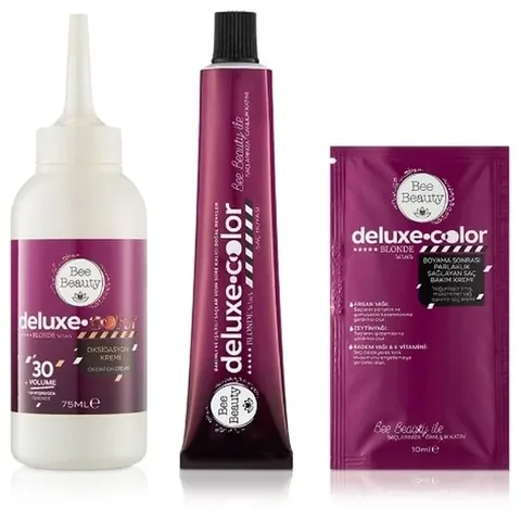 Краска для волос Bee Beauty Deluxe Color Kit 10.1 пепельный светлый блондин