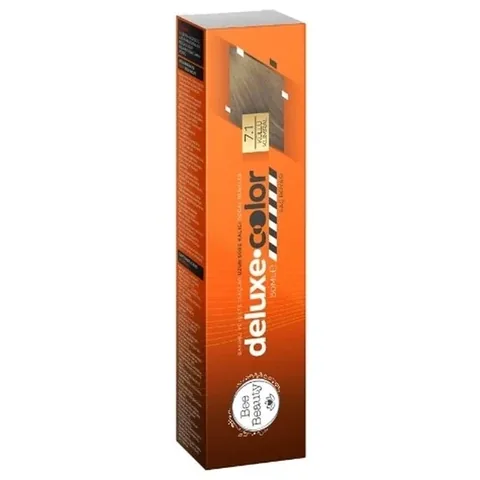 Краска для волос Bee Beauty Deluxe Color 7.1 пепельный коричневый