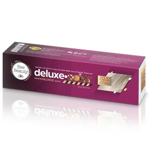 Краска для волос Bee Beauty Deluxe Color 10.1 пепельный светлый блондин