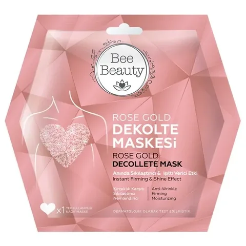 Bee Beauty Roségold Dekolleté-Maske für strahlende Haut