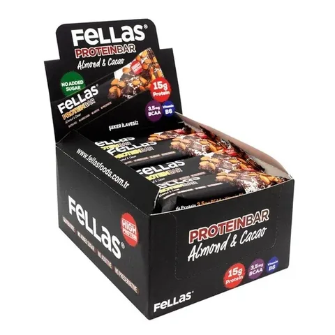 Fellas High Protein Mandel- und Kakaoriegel - 45g