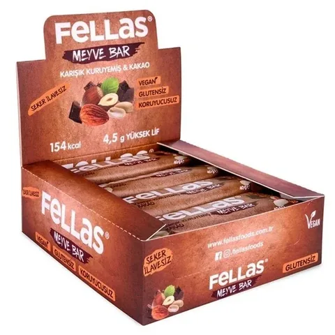 Fellas Misch-Nüsse & Kakao-Frucht-Riegel - 40g
