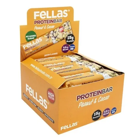 Fellas Erdnuss-Kakao High Protein Riegel - 12er Pack Snack