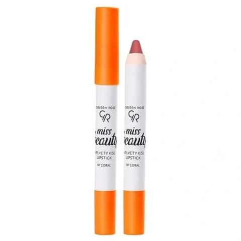 Golden Rose Miss Beauty Coral Velvety Kiss Lippenstift Nr. 07