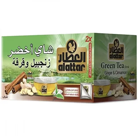 Al-Attar Green Tea Ginger And Cinnamon 20 bags