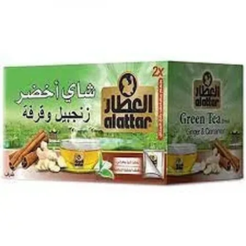 Al-Attar Green Tea Ginger And Cinnamon 20 bags