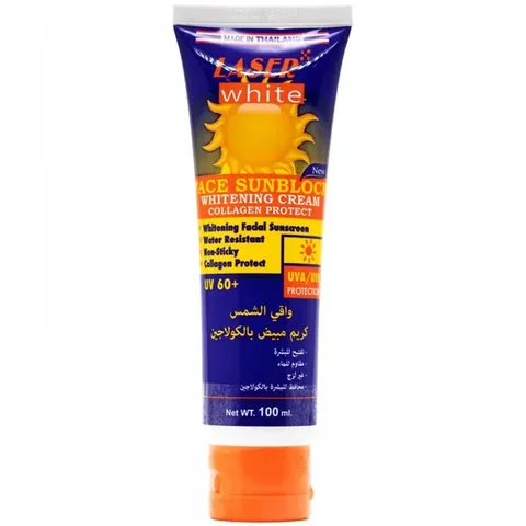 Laser White Face Sunblock Whitening Cream Collagen Protect 100 ml