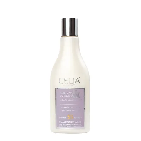 Musk And Powder Lotion That Moisturizes And Protects From The Sun With Spf 50 from Celia