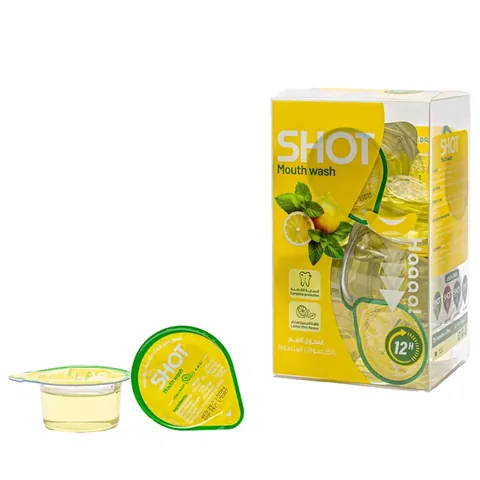 Shot غسول الفم بالليمون والنعناع